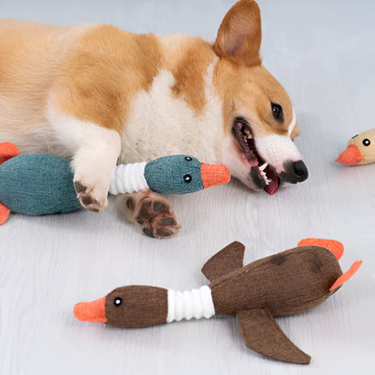 Dog Toy Durable Plush Duck for Heavy Chewers