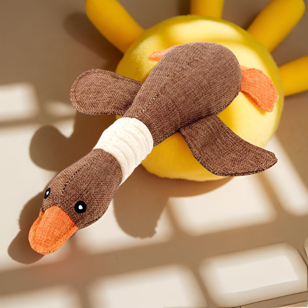 Dog Toy Durable Plush Duck for Heavy Chewers