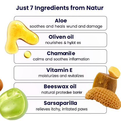 Dog Paw Balm Natural Moisturizing Pet Balm for Dry Nose & Paws