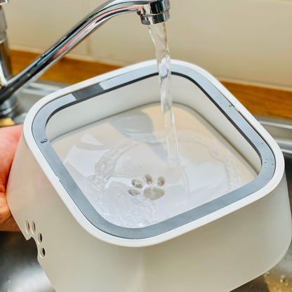 Non-Spill Dog Water Bowl with Floating Plate for Clean Drinking 4