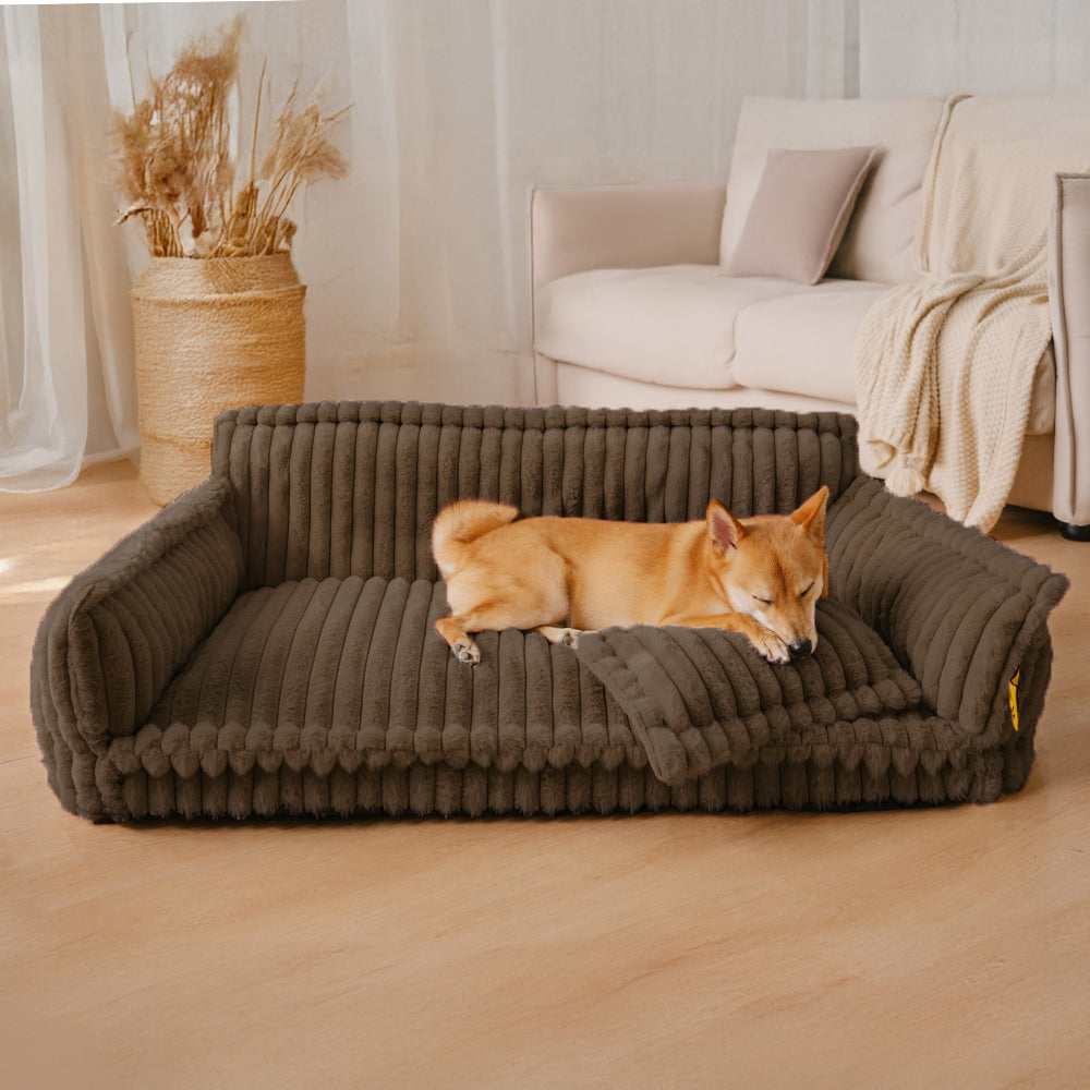 Orthopedic Large Dog Bed with Plush Headrest for Ultimate Comfort 3
