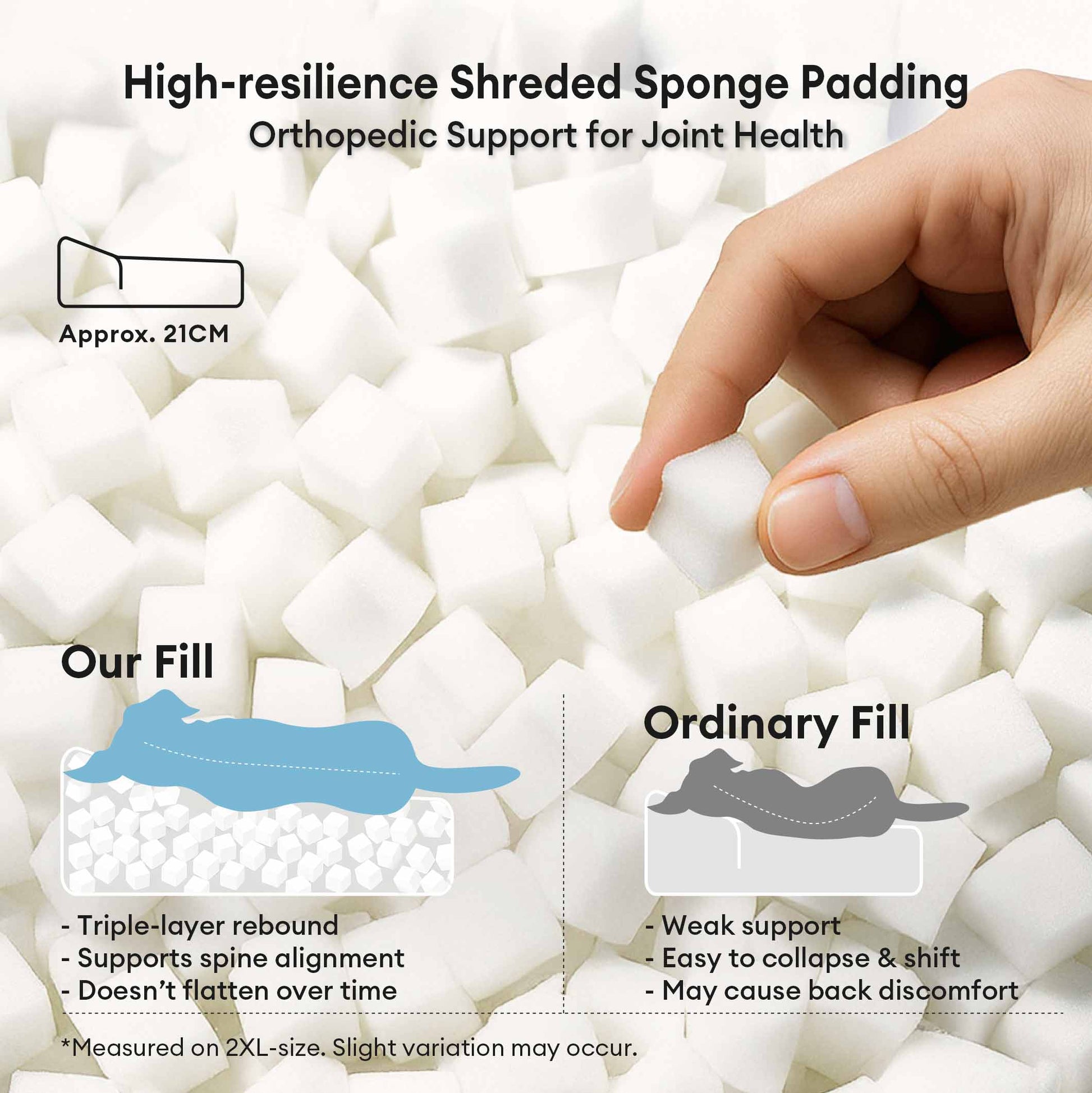 Orthopedic Large Dog Bed with Plush Support and Anti-Slip Base 3