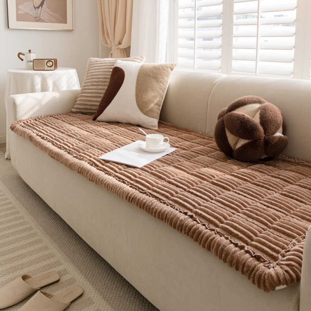 Pet Mat Non-Slip Flannel Couch Cover for Comfortable Pet Relaxation 11