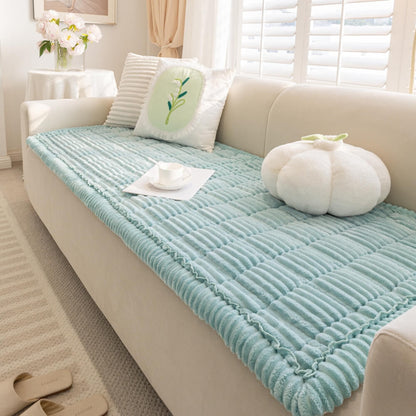 Pet Mat Non-Slip Flannel Couch Cover for Comfortable Pet Relaxation 12