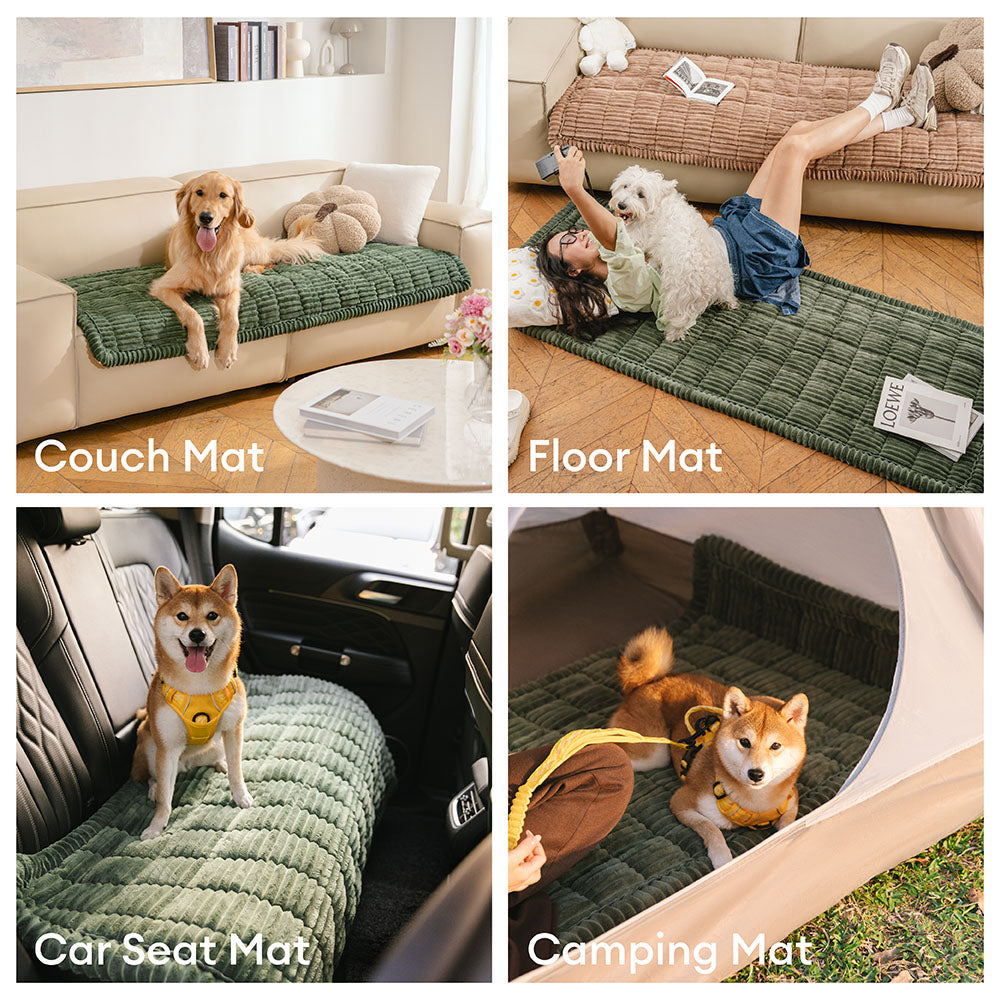 Pet Mat Non-Slip Flannel Couch Cover for Comfortable Pet Relaxation 5