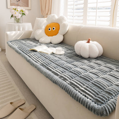 Pet Mat Non-Slip Flannel Couch Cover for Comfortable Pet Relaxation 6