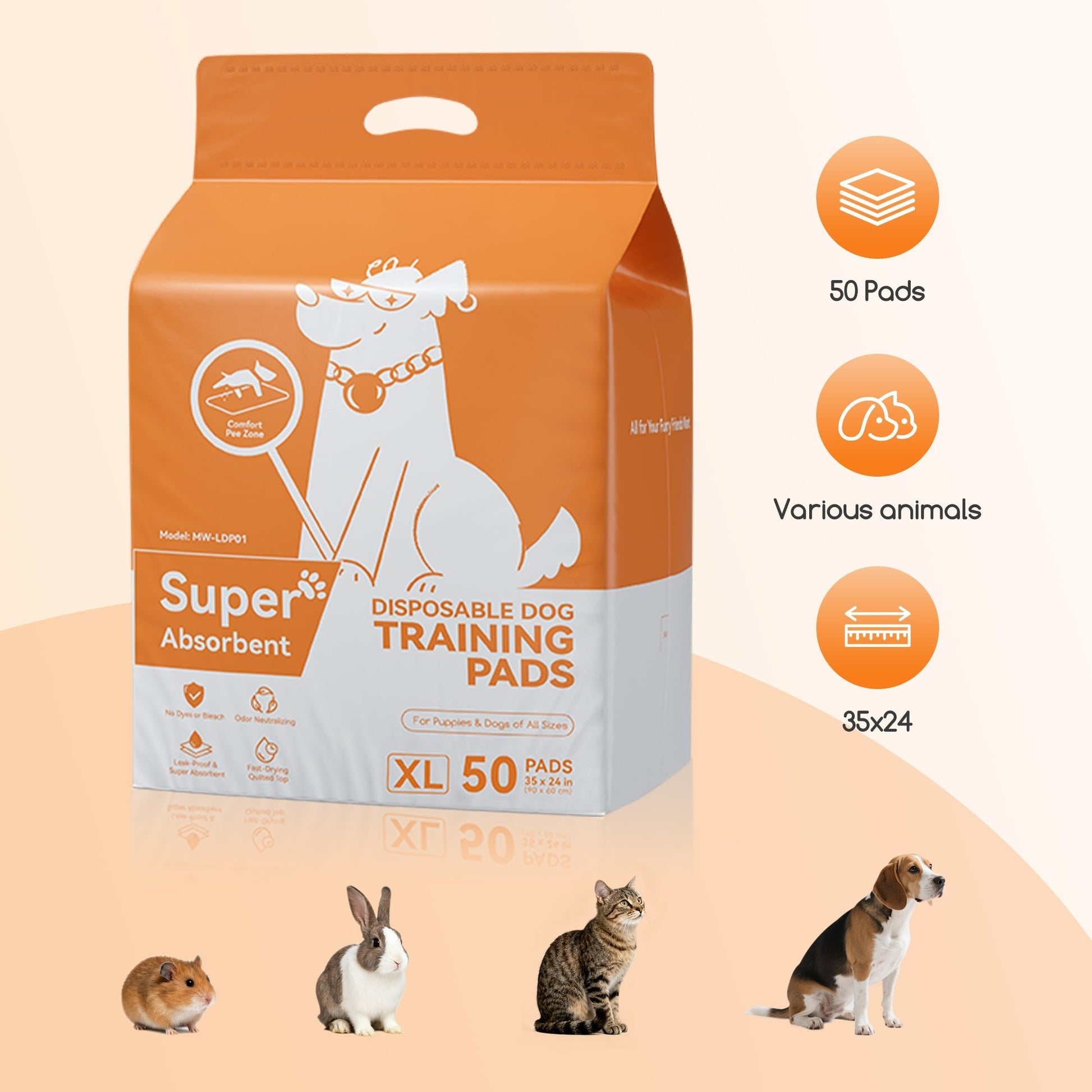 Puppy Pads with 6-Layer Protection for Housebreaking and Training 1