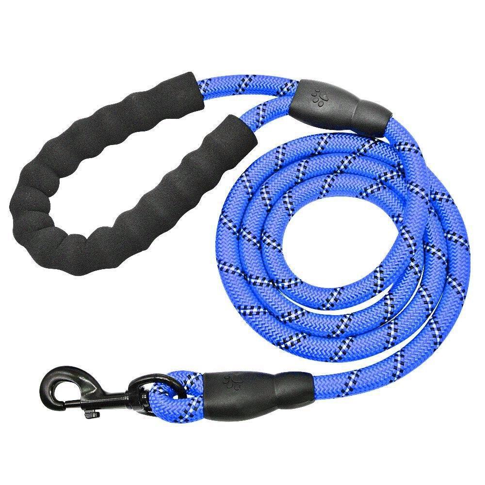 Reflective Dog Leash with Padded Handle for Night Safety and Control 0