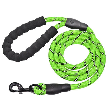 Reflective Dog Leash with Padded Handle for Night Safety and Control 10