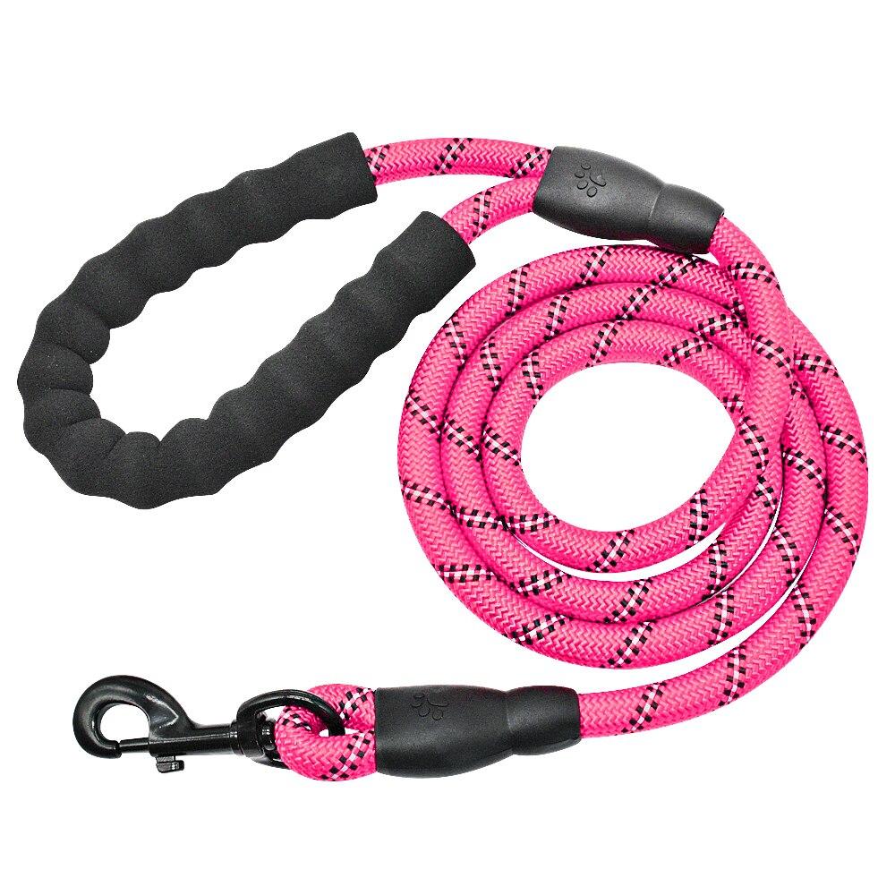 Reflective Dog Leash with Padded Handle for Night Safety and Control 11