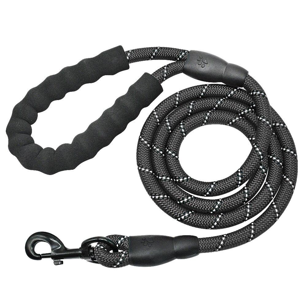 Reflective Dog Leash with Padded Handle for Night Safety and Control 12