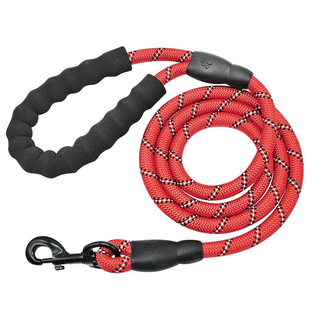 Reflective Dog Leash with Padded Handle for Night Safety and Control 13