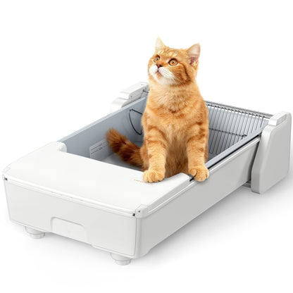 Self-Cleaning Automatic Cat Litter Box with Open Top Design 0