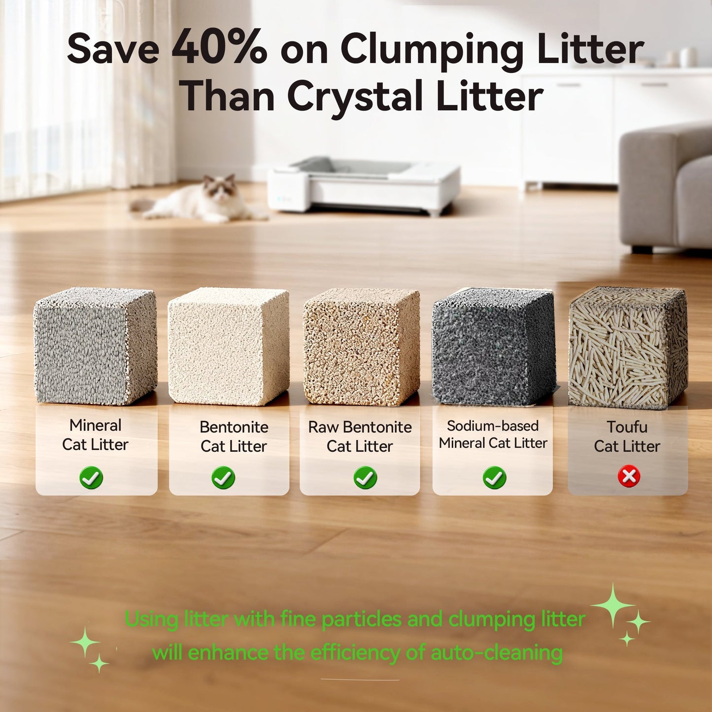 Self-Cleaning Automatic Cat Litter Box with Open Top Design 4