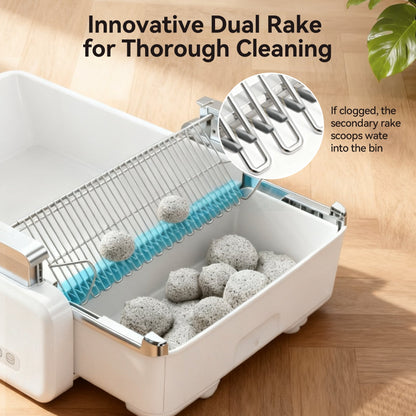 Self-Cleaning Automatic Cat Litter Box with Open Top Design 6