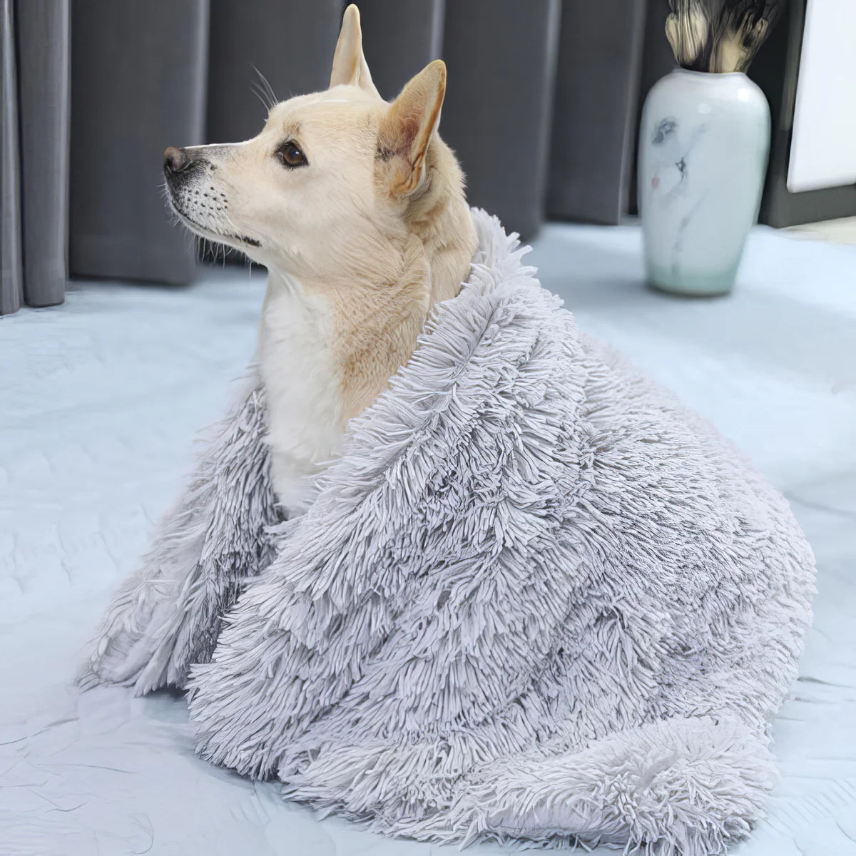 Soft Fleece Dog Blanket for Couch Comfort - Cozy & Durable Material 2