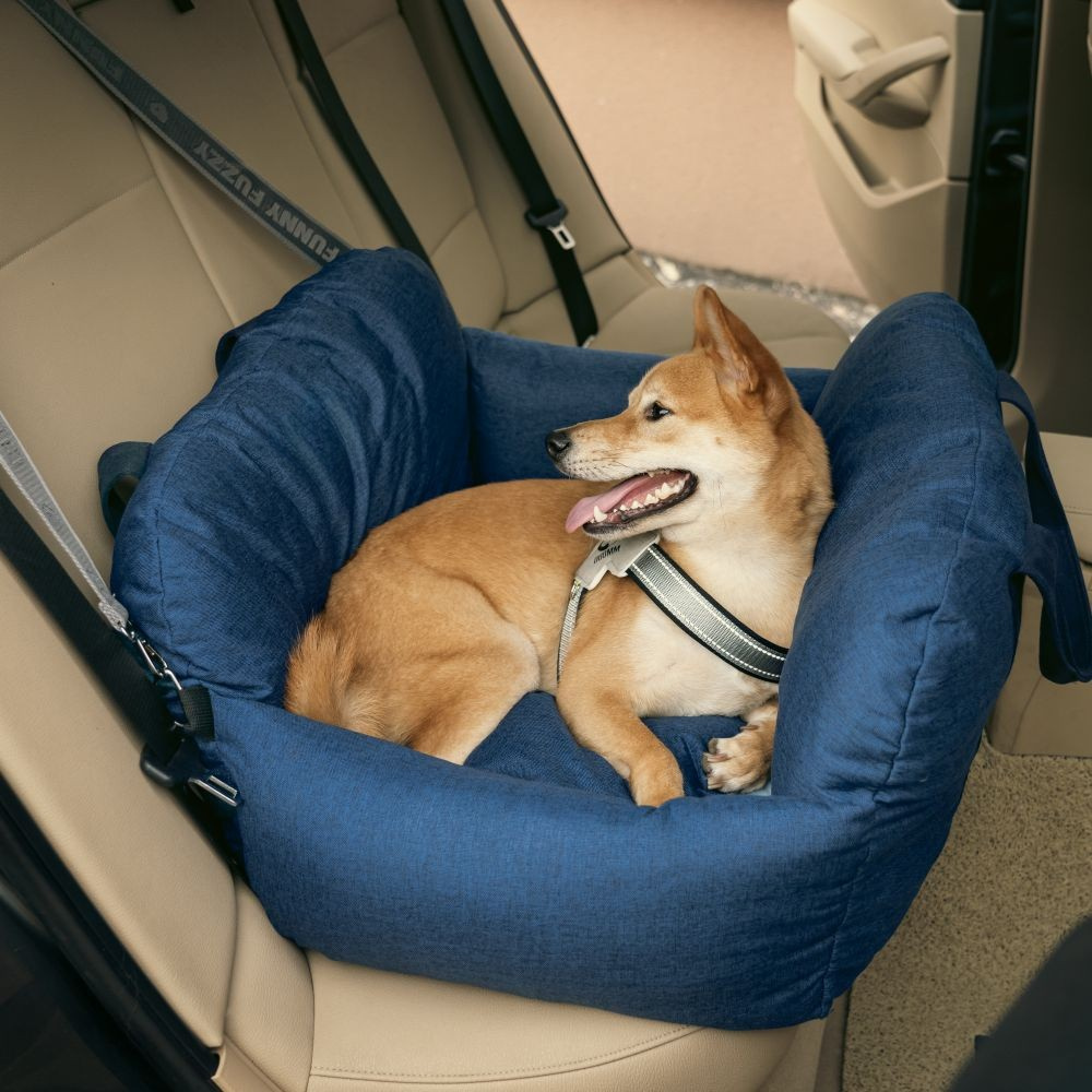 Dog Car Seat Bed Waterproof Travel Cushion for Small Pets