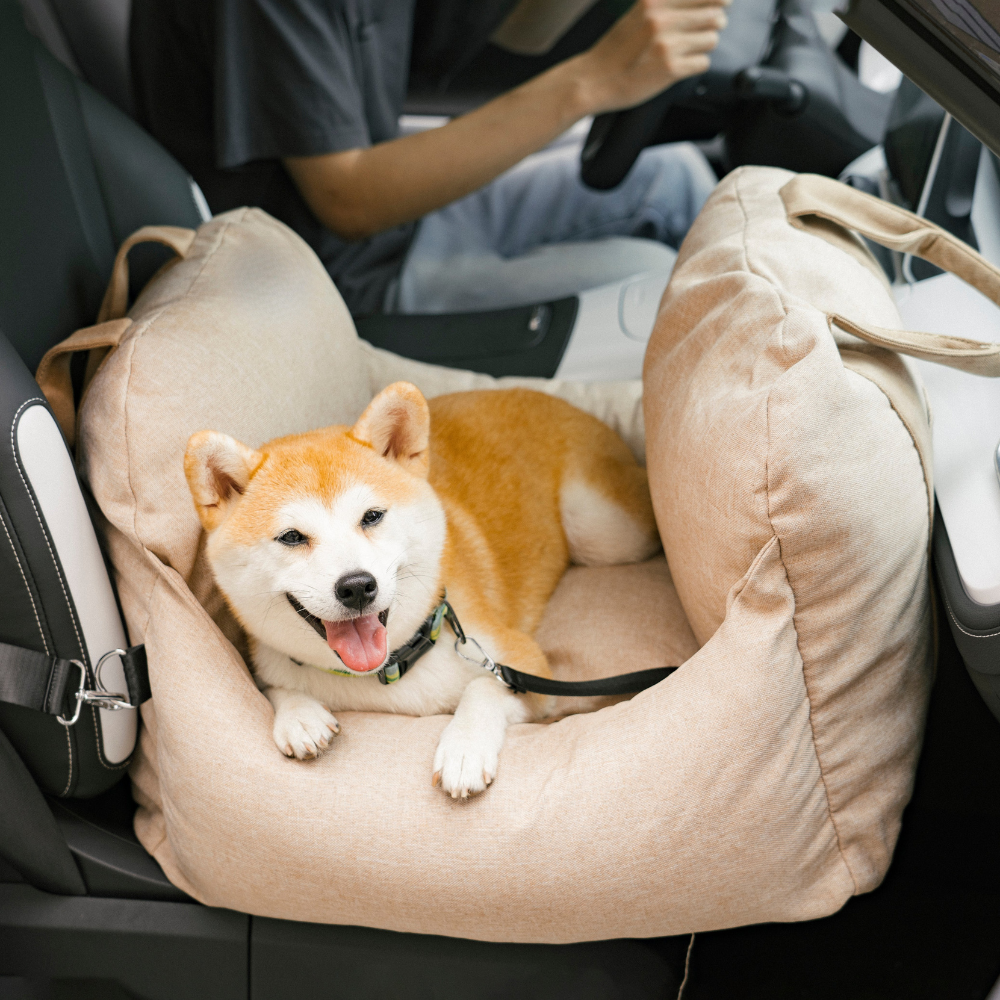 Dog Car Seat Bed Waterproof Travel Cushion for Small Pets