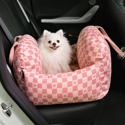 Dog Car Seat Bed Waterproof Travel Cushion for Small Pets