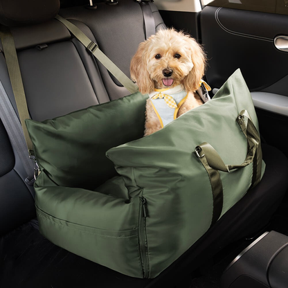 Dog Car Seat Bed Waterproof Travel Cushion for Small Pets