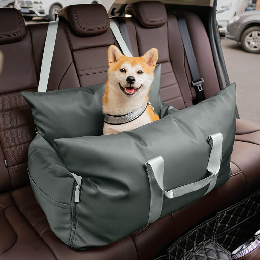 Dog Car Seat Bed Waterproof Travel Cushion for Small Pets