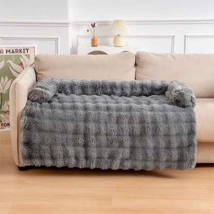 Dog Blanket Sofa Protector Plush Calming Non-Slip Cover