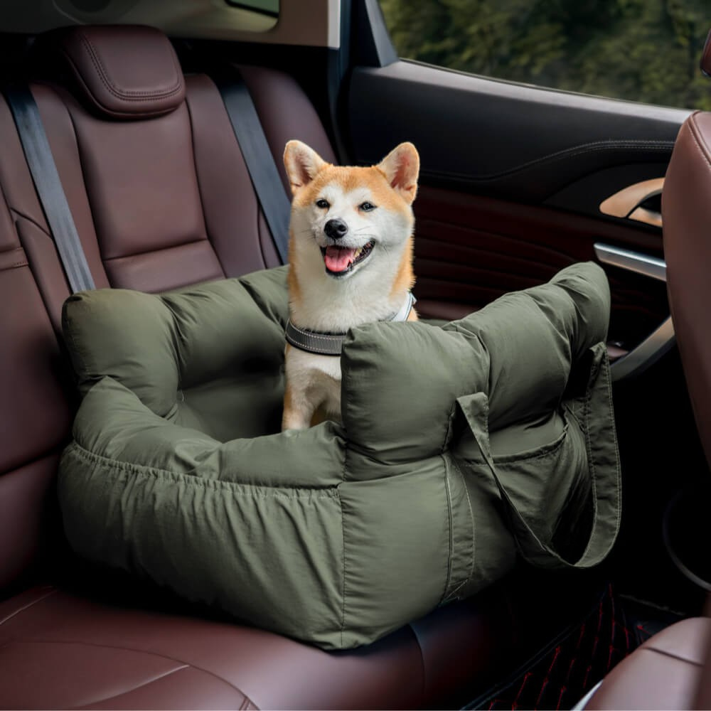 Dog Car Seat Bed Waterproof Travel Cushion for Small Pets
