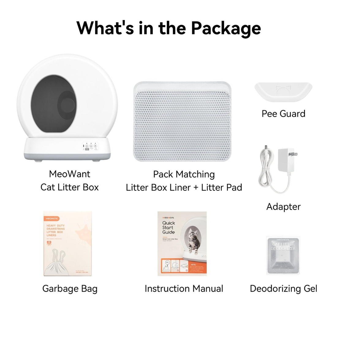 Cat Litter Box Self Cleaning Smart Automatic Odor Control System