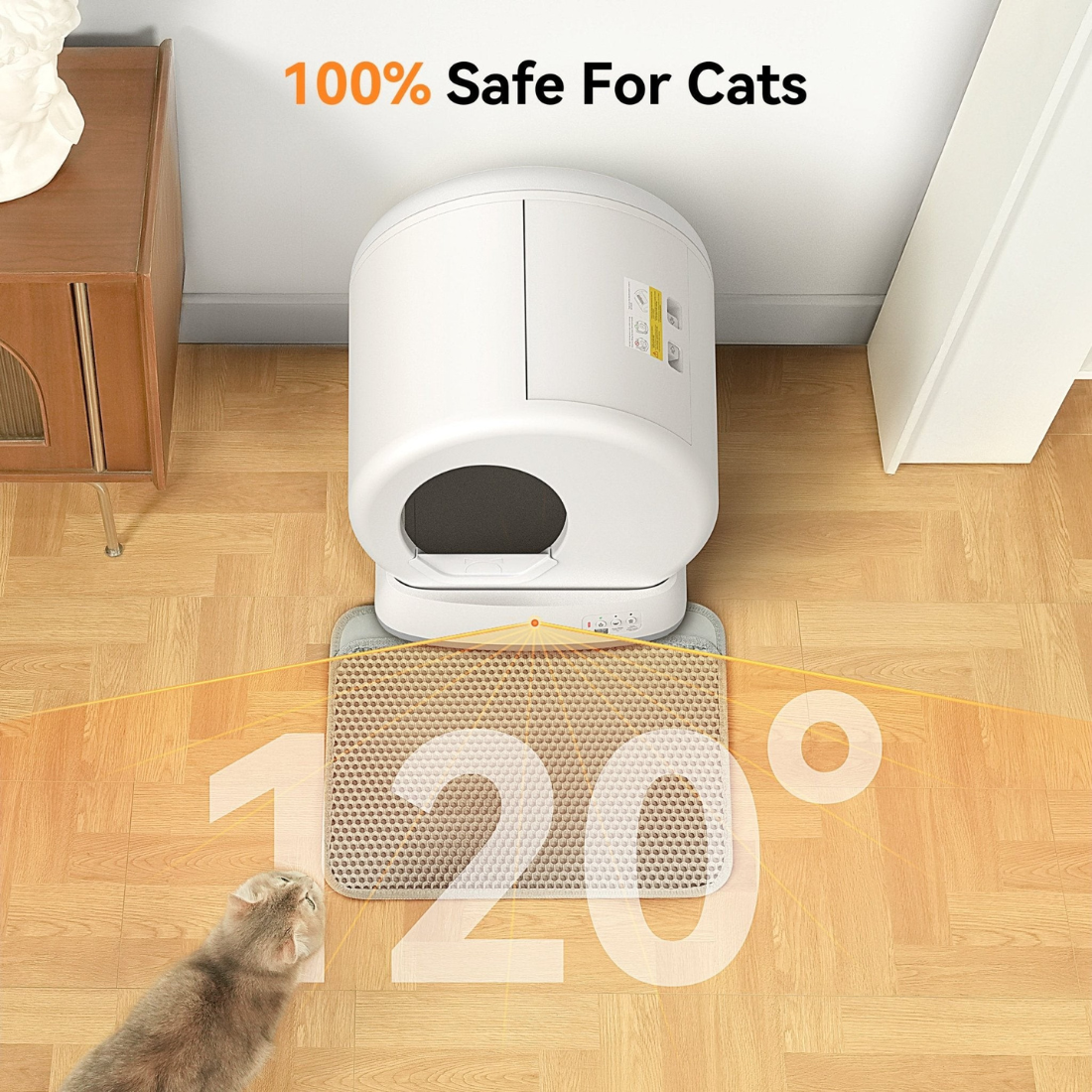 Cat Litter Box Self Cleaning Smart Automatic Odor Control System