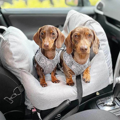 Dog Car Seat Bed Waterproof Travel Cushion for Small Pets