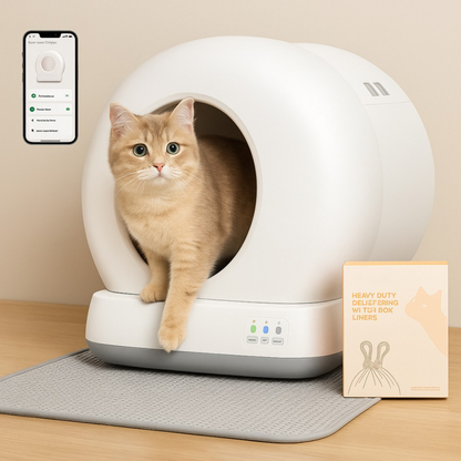 Cat Litter Box Self Cleaning Smart Automatic Odor Control System