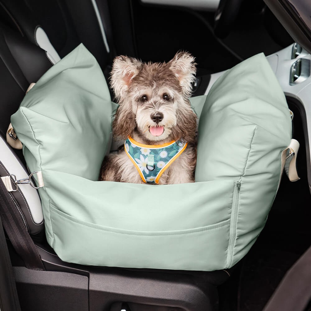 Dog Car Seat Bed Waterproof Travel Cushion for Small Pets