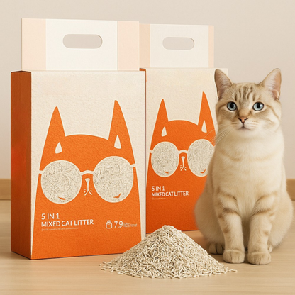 Cat Litter Natural Clumping Odor Control Flushable Formula