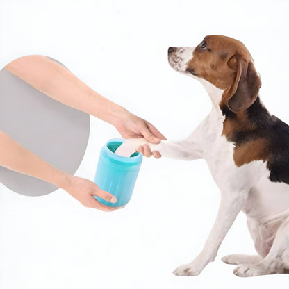 Dog Paw Cleaner Cup Portable Silicone Brush for Mud and Dirt Removal