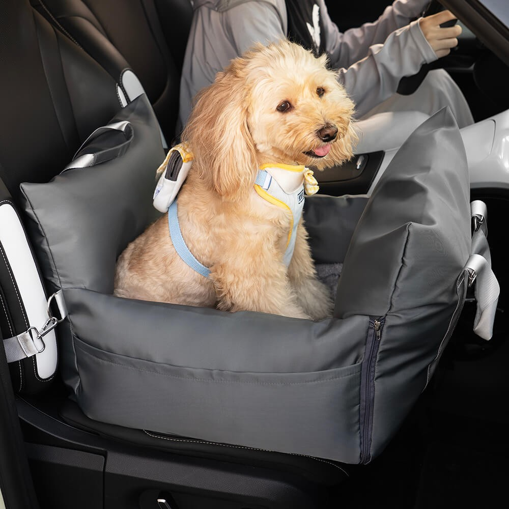 Dog Car Seat Bed Waterproof Travel Cushion for Small Pets