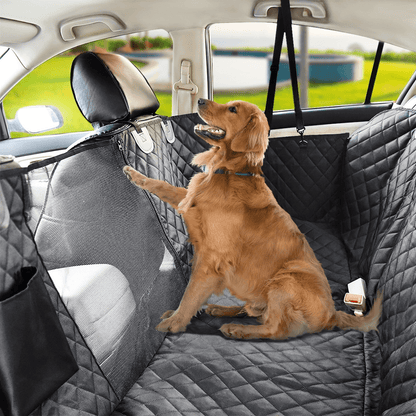 Waterproof Dog Car Seat Cover - Back Seat Cover for Dogs with Pockets 6