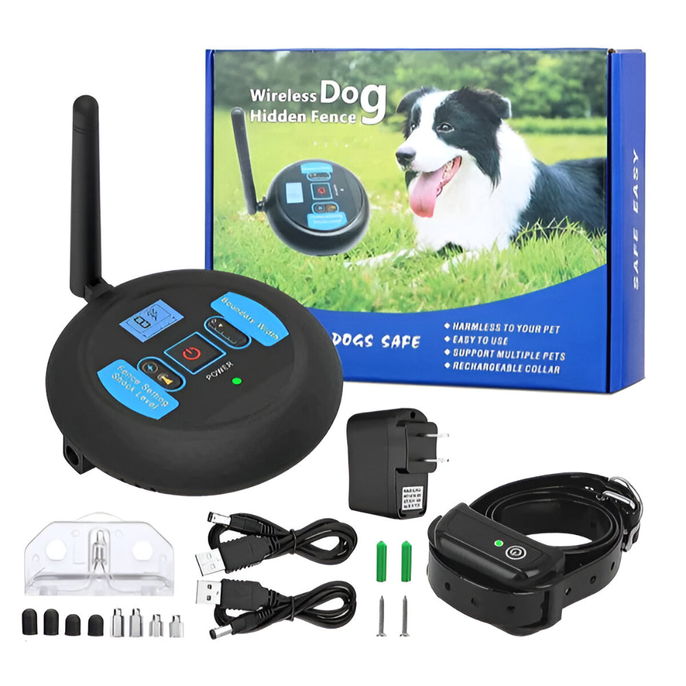 Wireless Dog Fence System with Waterproof Training Collar