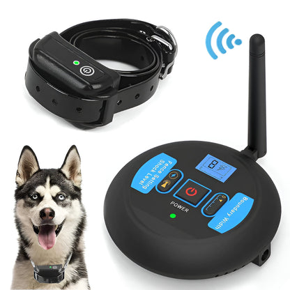 Wireless Dog Fence System with Waterproof Training Collar
