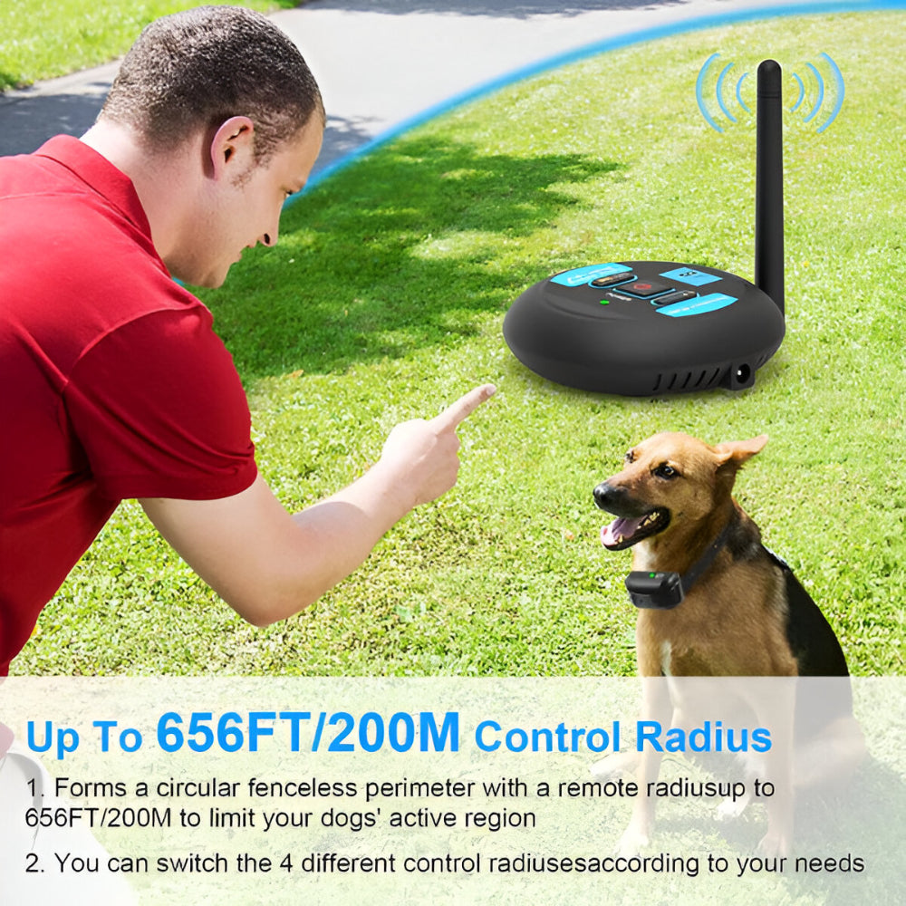 Wireless Dog Fence System with Waterproof Training Collar