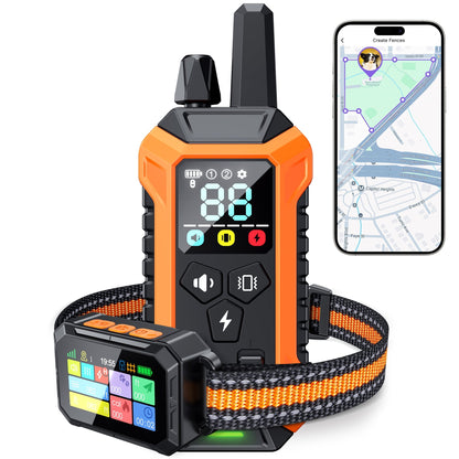 Wireless GPS Dog Fence with Remote Trainer and Custom Boundaries 0