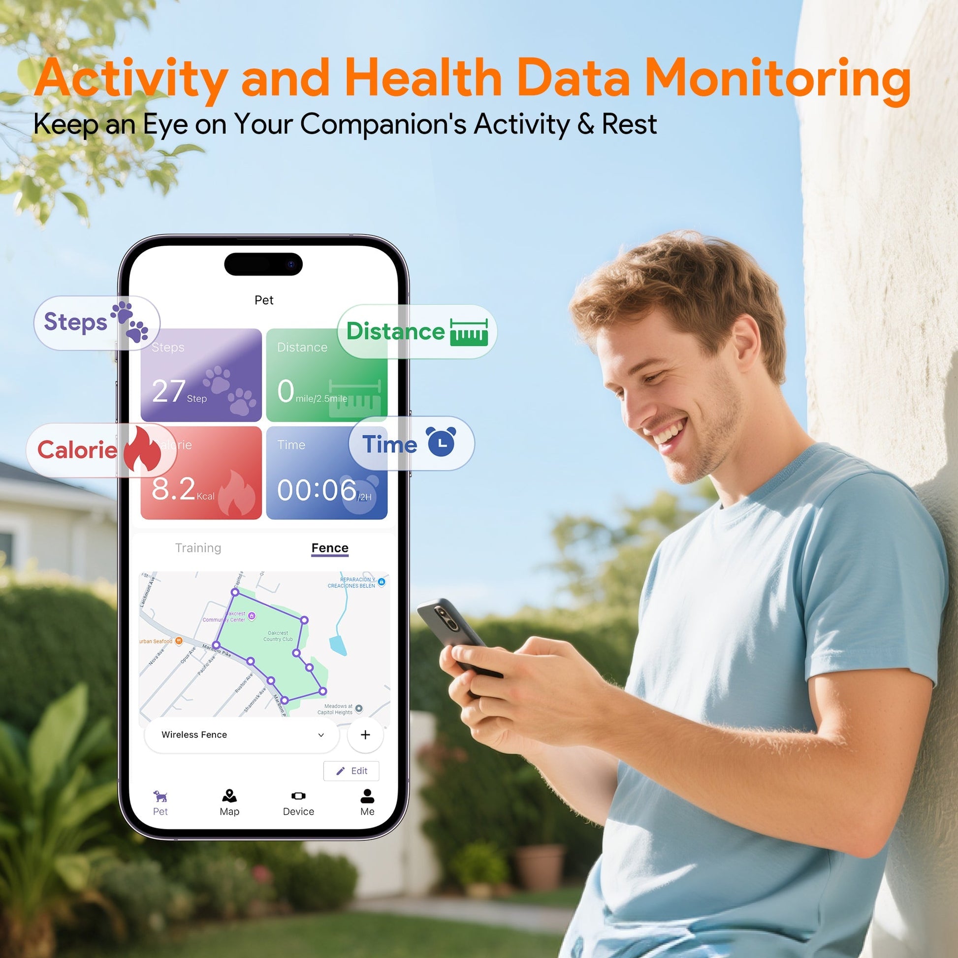 Wireless GPS Dog Fence with Remote Trainer and Custom Boundaries 7