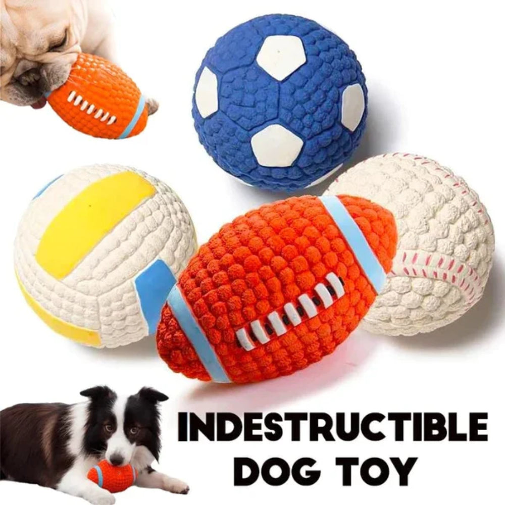 Dog Toy Durable Latex Chew Ball for Aggressive Chewers