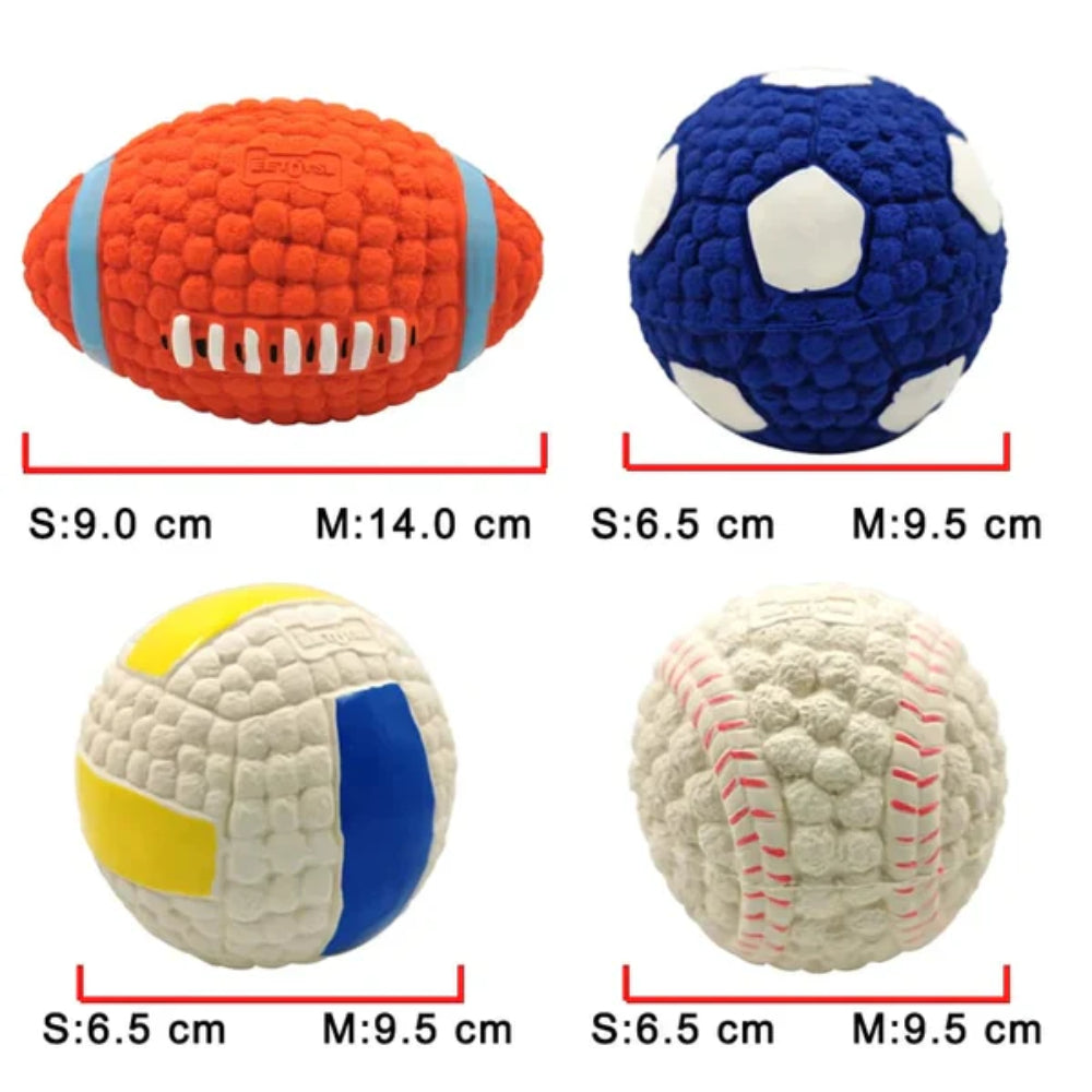 Dog Toy Durable Latex Chew Ball for Aggressive Chewers