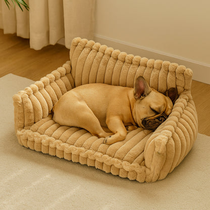 Dog Sofa Bed Plush Cushion for Comfortable Indoor Sleep