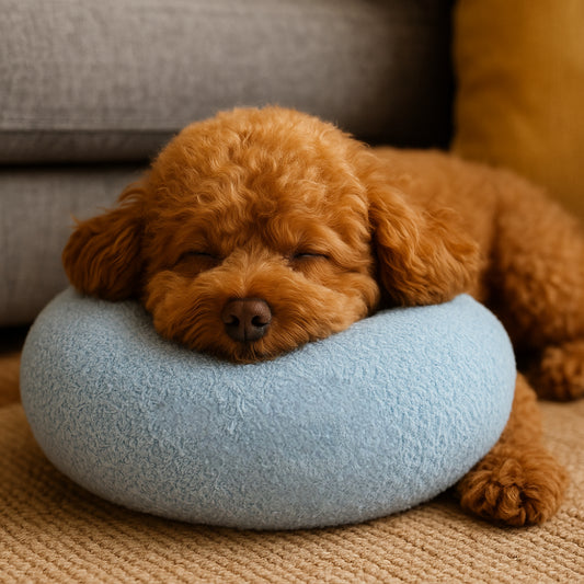 Calming Dog Pillow for Anxiety Relief Soft Plush Pet Neck Cushion