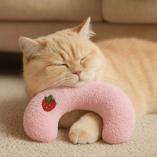 Cat Pillow Soft Plush Anxiety Relief Bed for Relaxing Sleep