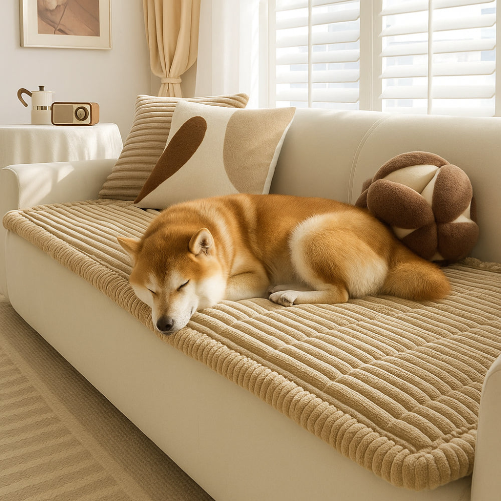 Pet Mat Bed Flannel Non Slip Washable Sofa Protector Cover