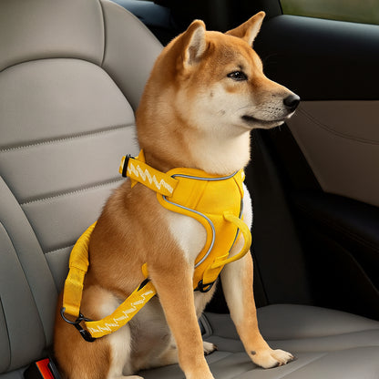 Dog Car Seat Belt Adjustable Reflective Safety Harness Strap