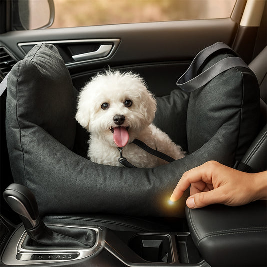 Dog Car Seat Bed Waterproof Travel Cushion for Small Pets