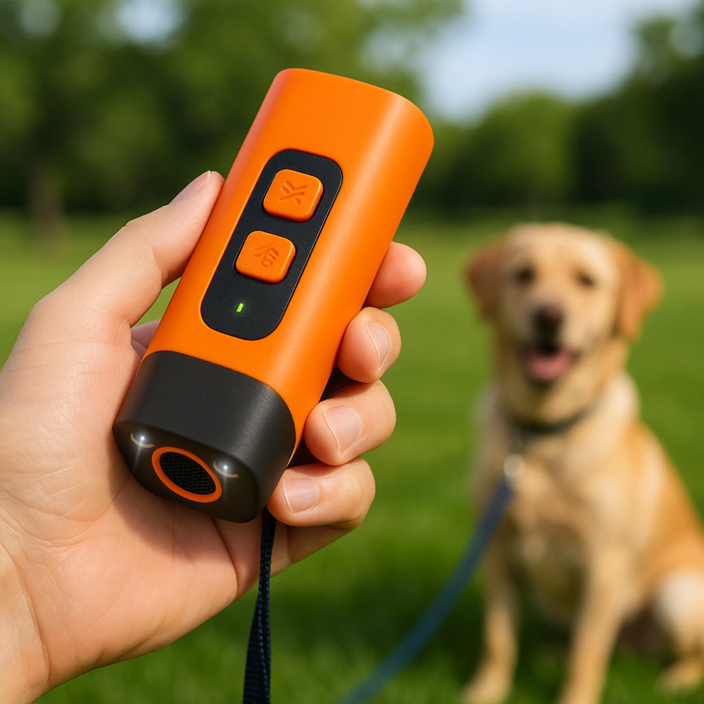 Dog Bark Control Device with Ultrasonic Sound and LED Light